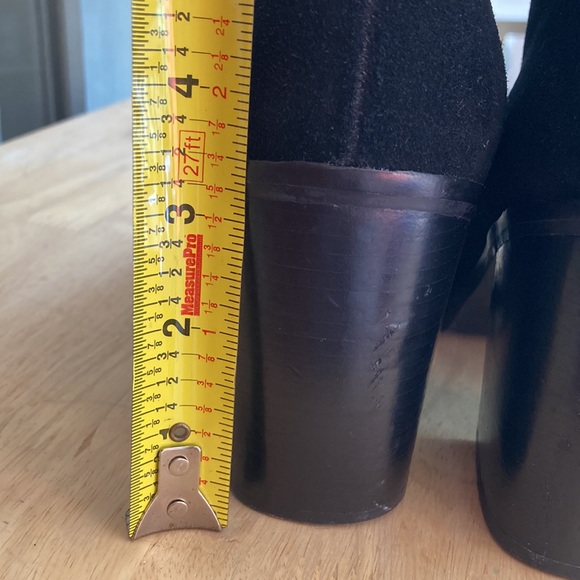 Chinese Laundry Marvel Knit Cuff Black Bootie 9.5/40.5 Ankle Boots Shoes EUC - Picture 11 of 13